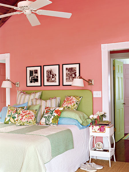 habitacion pintada de rosa