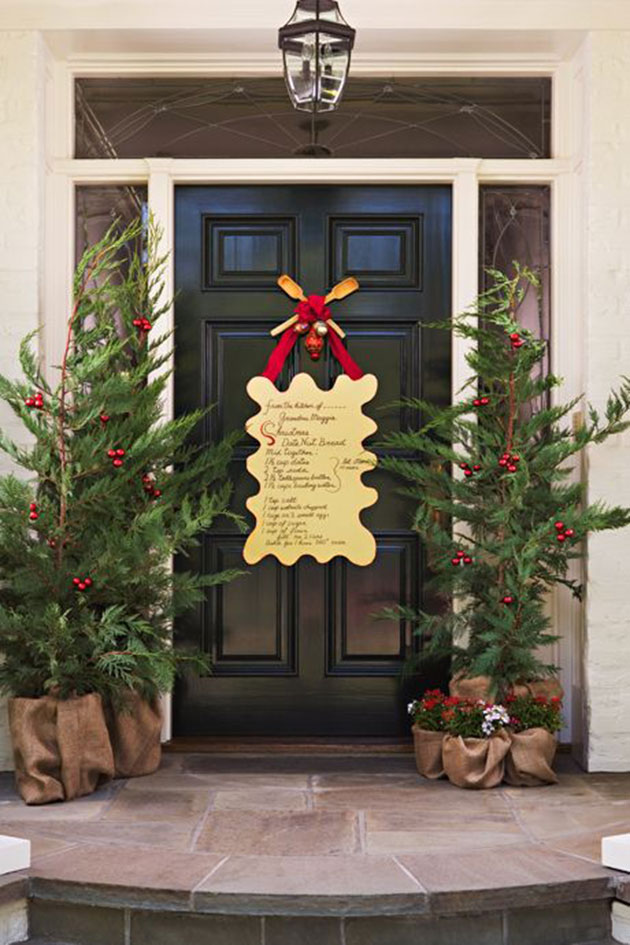 Adorno navideño para la puerta