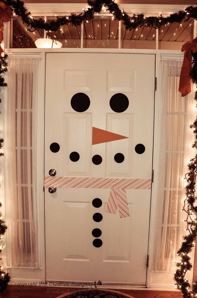 25 adornos navideños para la puerta que puedes hacer tú mismo