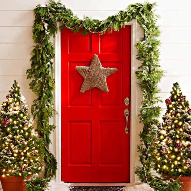 Adorno navideño para la puerta