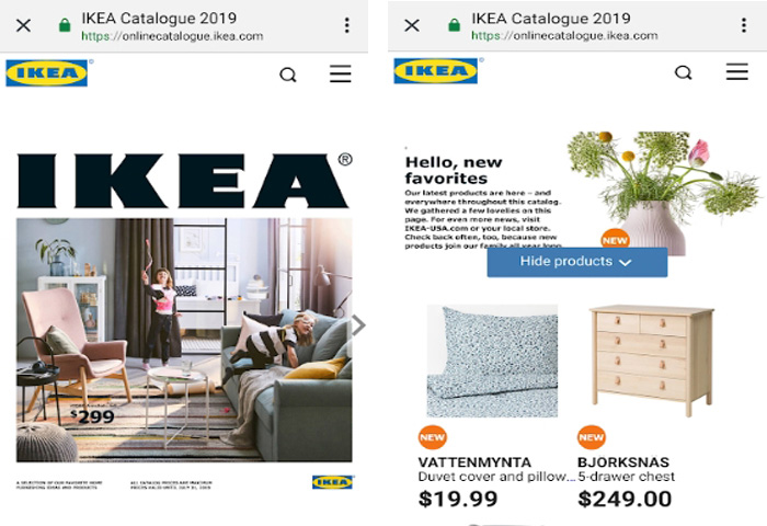 Aplicación catálogo IKEA