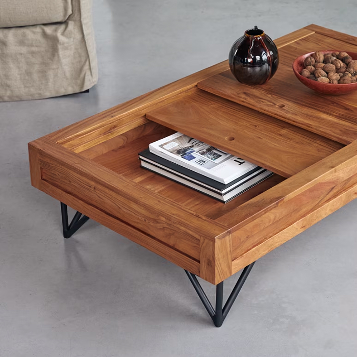 Mesa de centro con almacenaje