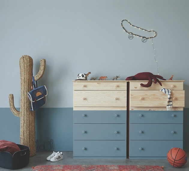 Colores para pintar la casa: Azul grisáceo