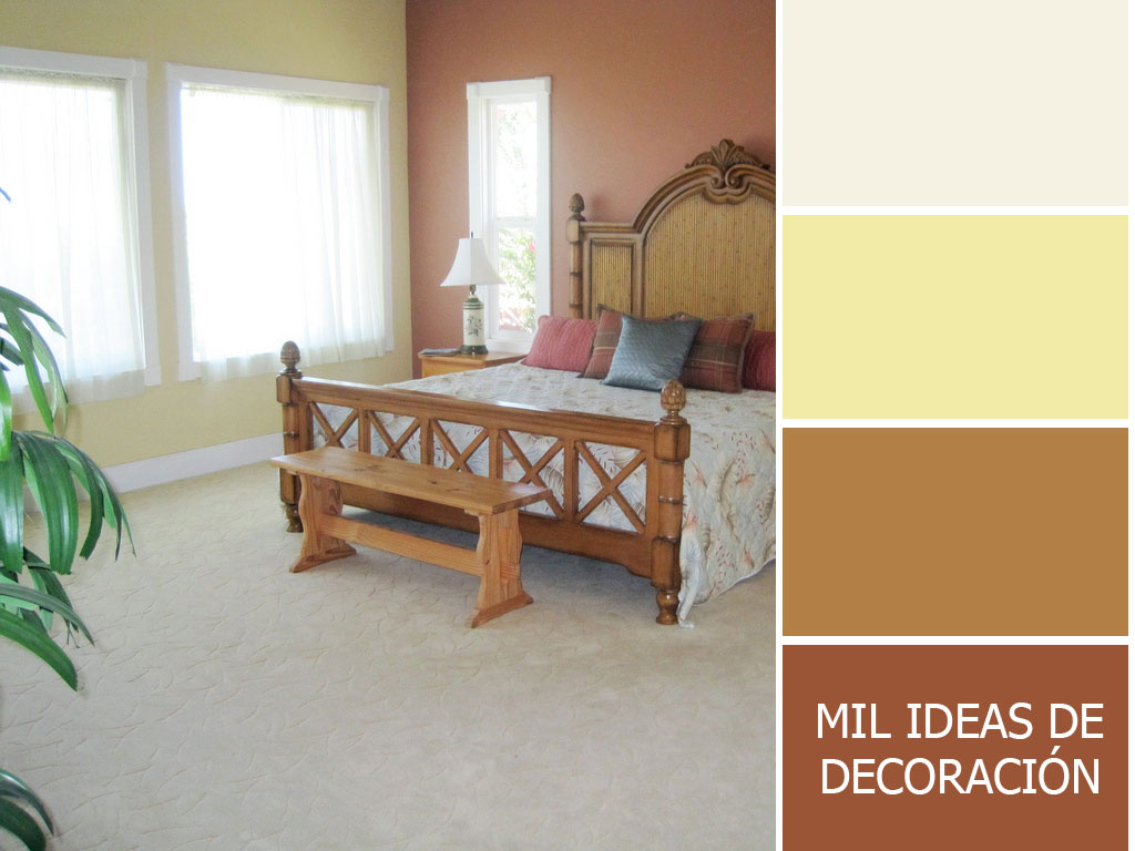Paleta para combinar colores en el dormitorio