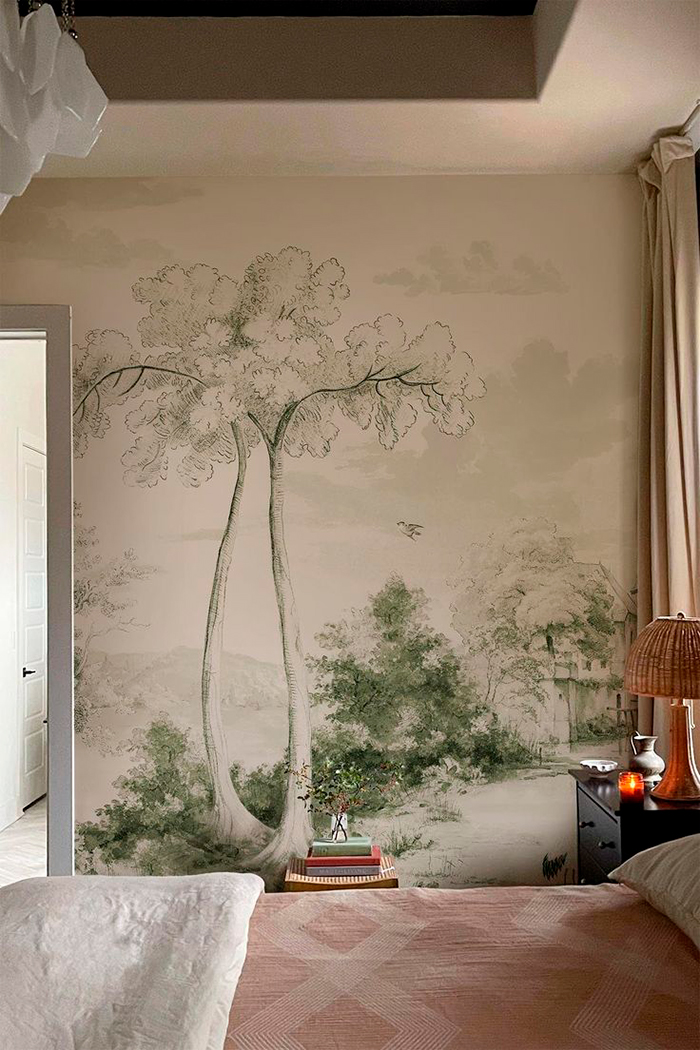 Un mural pintado en la pared