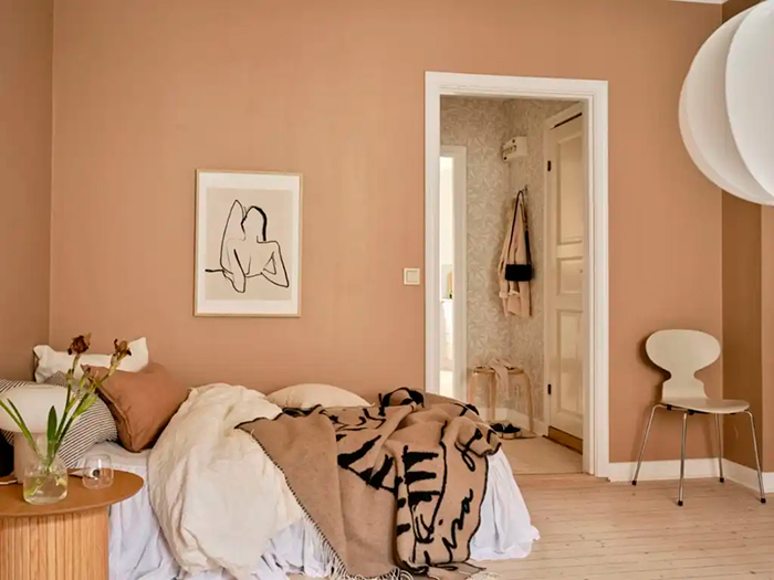 Decoración de paredes en tonos calmantes