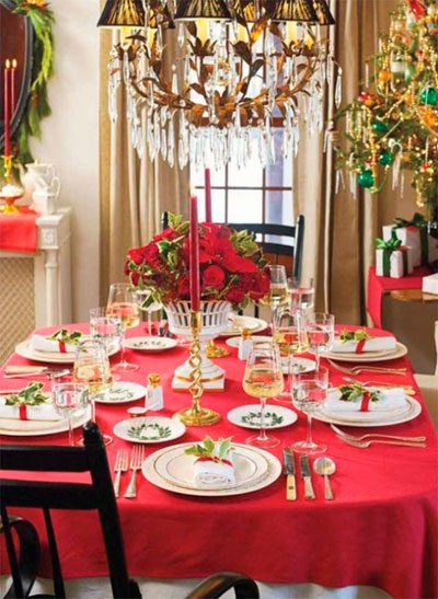 Cómo decorar una mesa elegante de Navidad sin gastar mucho dinero