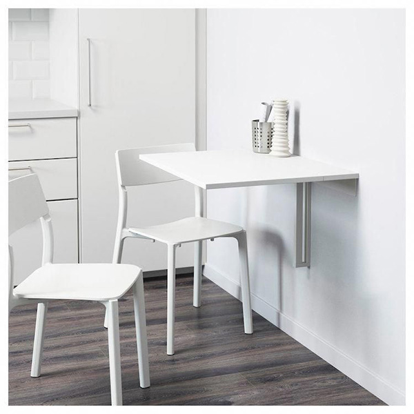 Mesa Norberg de IKEA como despacho en casa