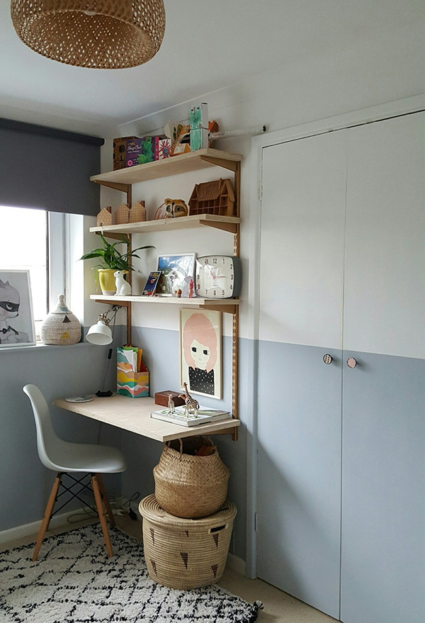 13 good ideas to integrate an office in the room
