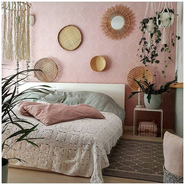 Un dormitorio bohochic / bohemio moderno