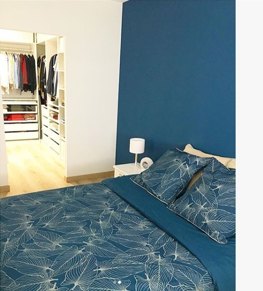 Un dormitorio con vestidor 