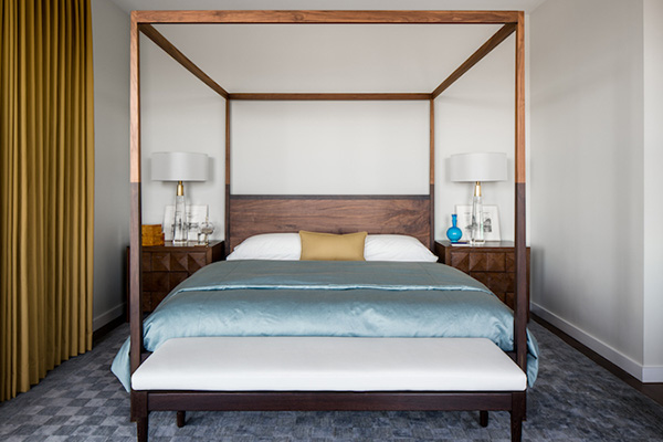 Un dormitorio moderno de diseño exclusivo