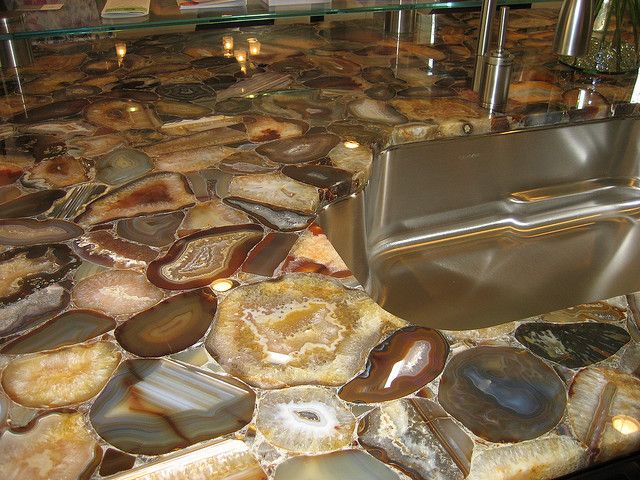 Materiales para la encimera de la cocina: Piedra Ágata