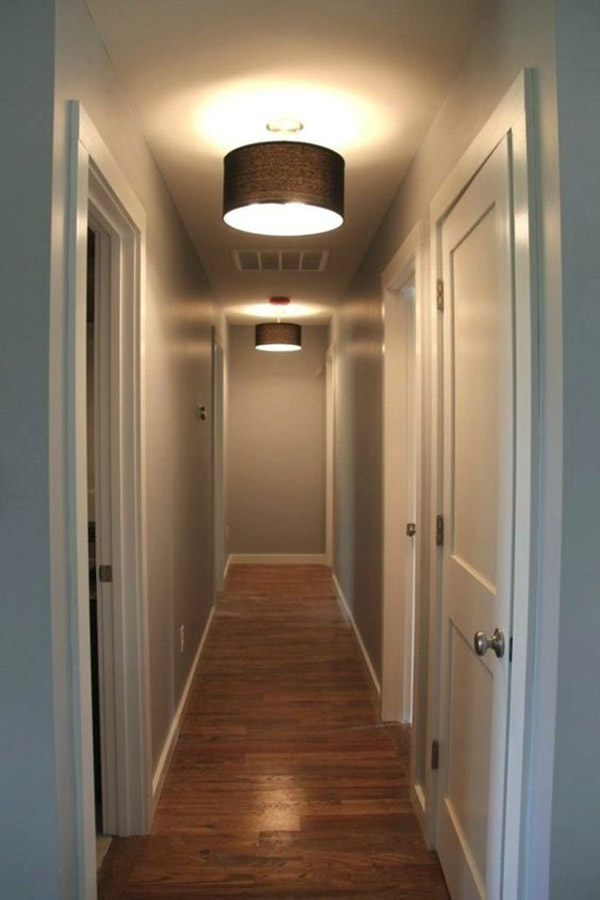 Correctly illuminates the corridor