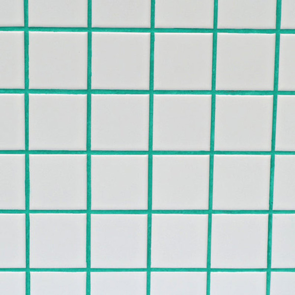 Lechada verde para colorear las juntas de los azulejos