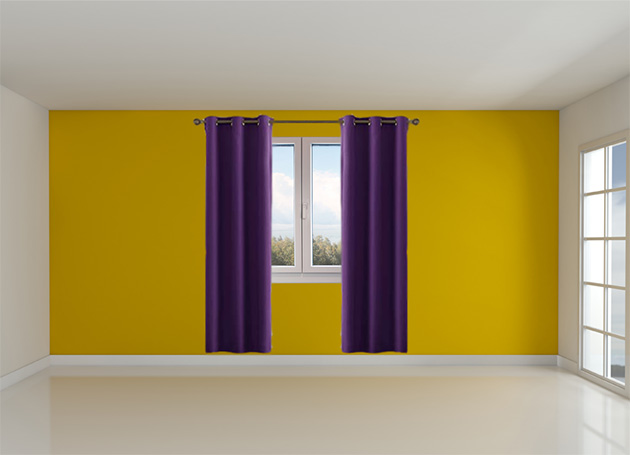 Qué cortinas con paredes amarillas: 15 modelos y colores - Mil Decoración