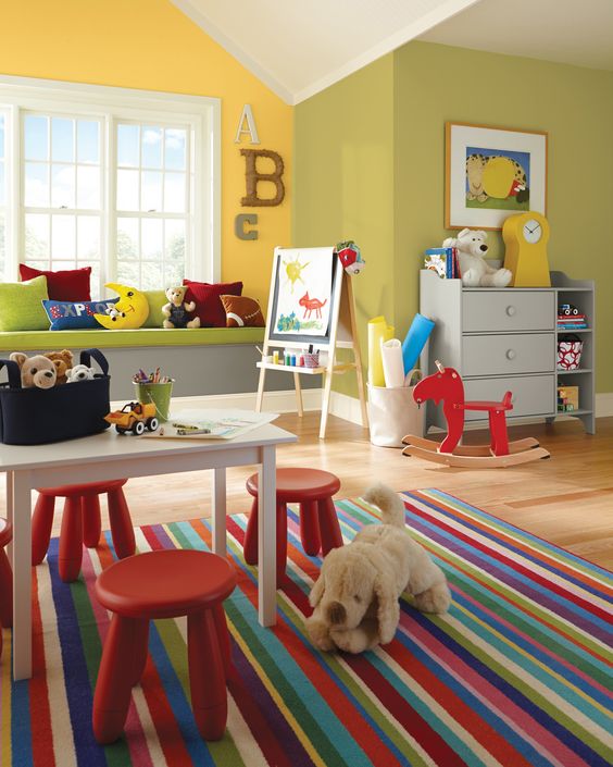 Combinación de colores para pintar un dormitorio infantil